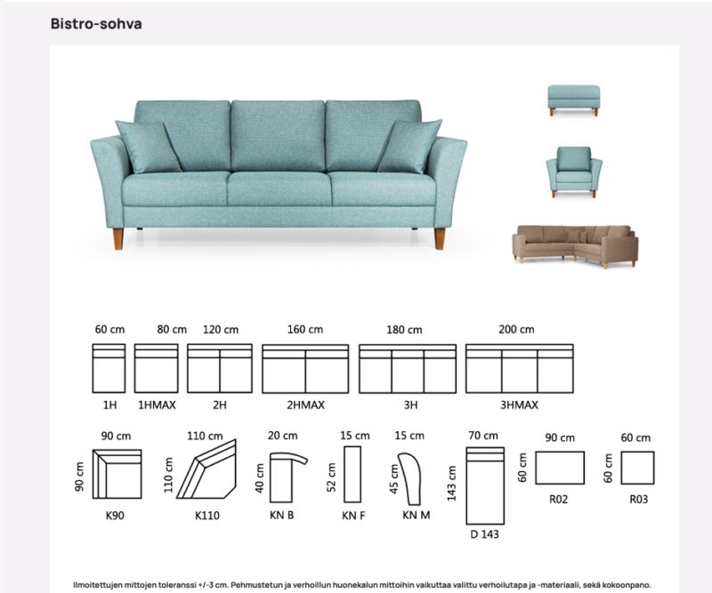 Bistro nojatuoli, useita värejä - Image 2