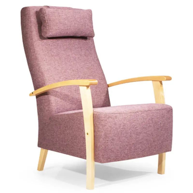 Kotimainen Helmi lepotuoli nistatyynyllä, pinkki