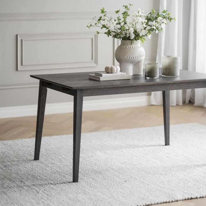 Rowico Filippa jatkettava ruokapöytä 90x140cm, ruskea