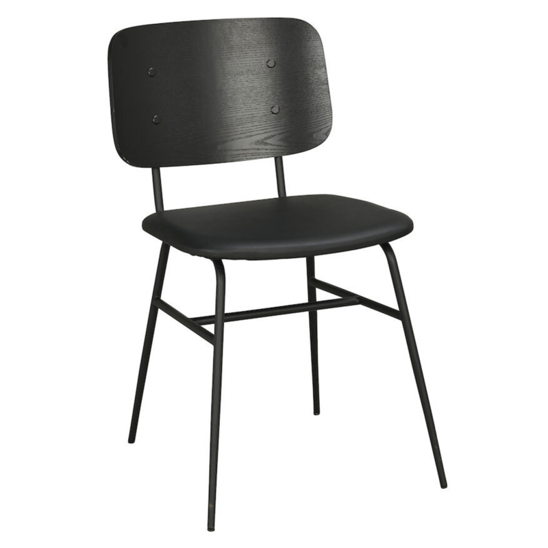 Rowico Brent ruokatuoli, musta