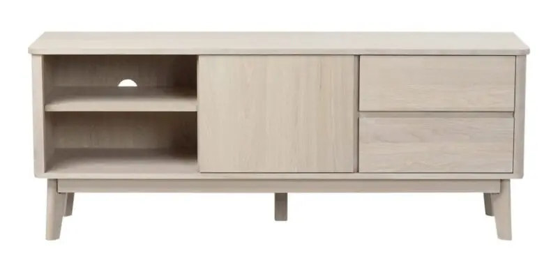 Rowico Yumi TV-taso 152cm, valkopestytammi - Image 3