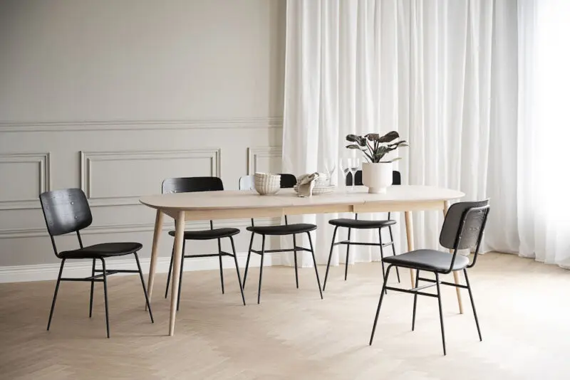 Rowico Brent ruokatuoli, musta - Image 11