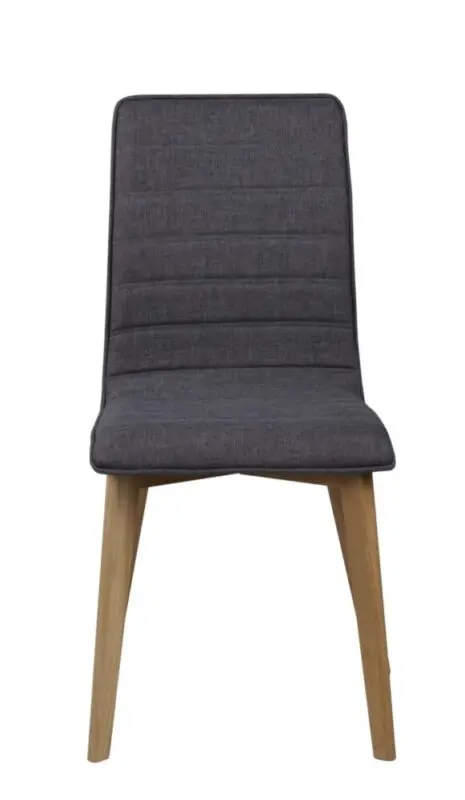 Rowico Gracy ruokatuoli, tammi/ t.harmaa kangas - Image 4