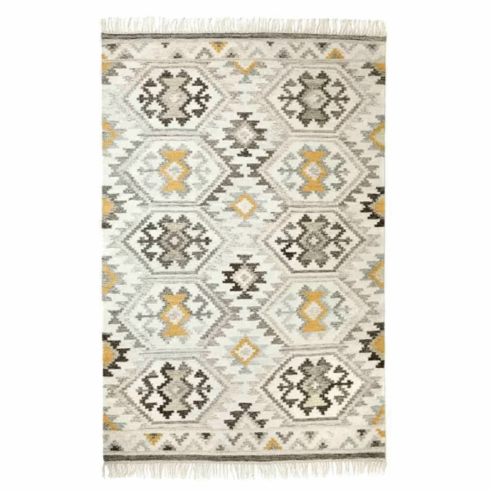 Lina värikäs villamatto