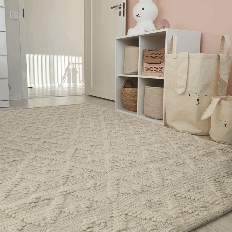 Helmi villamatto, luonnonvalkoinen - Image 5