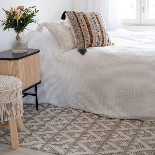 Helmi villamatto, vaaleanharmaa - Image 3