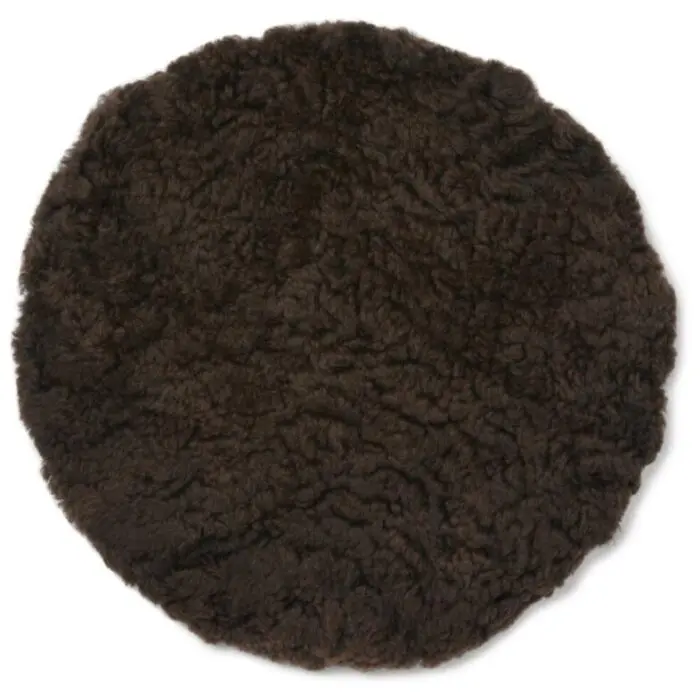 Skinnwille istuinpehmuste Curly Pad tummanruskea