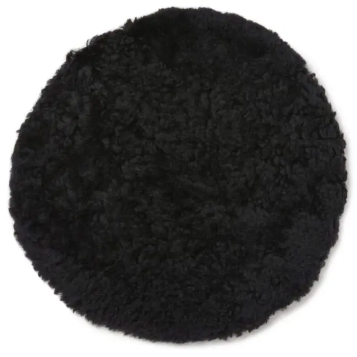 Skinnwille istuinpehmuste Curly Pad musta