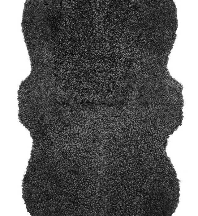 Skinnwille lampaantalja tupla 190x70cm tummanharmaa