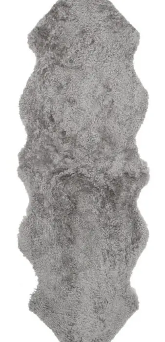 Skinnwille lampaantalja Curly double natural Grey