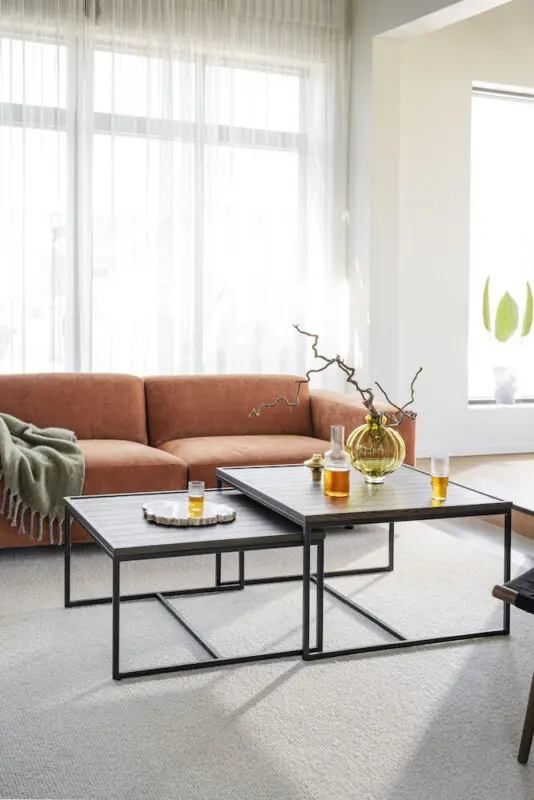 Rowico Deerfield sohvapöytä 70x70 cm ruskea - Image 7