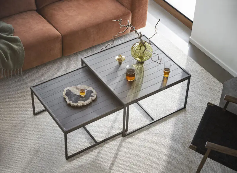 Rowico Deerfield sohvapöytä 70x70 cm ruskea - Image 2