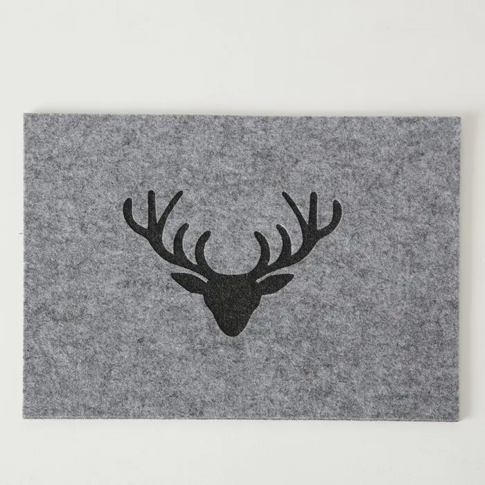 Pöytätabletti harmaa poro kantikas huopa