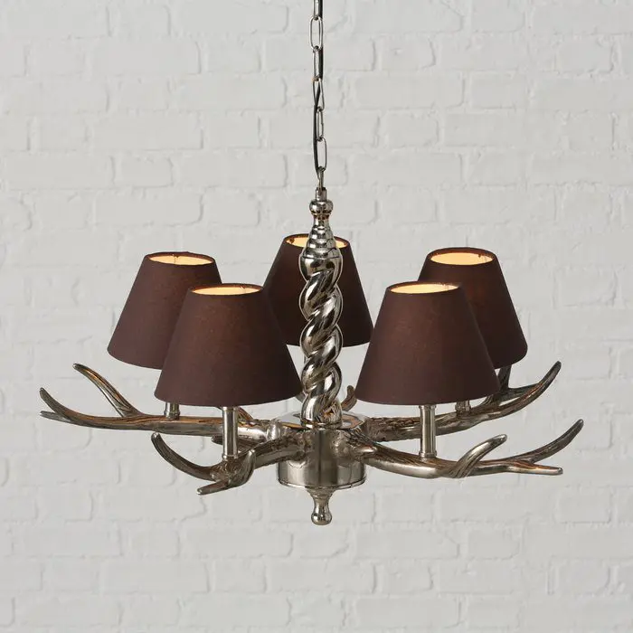 Kattovalaisin Geweih sarvi alumiini/ruskea - Image 3