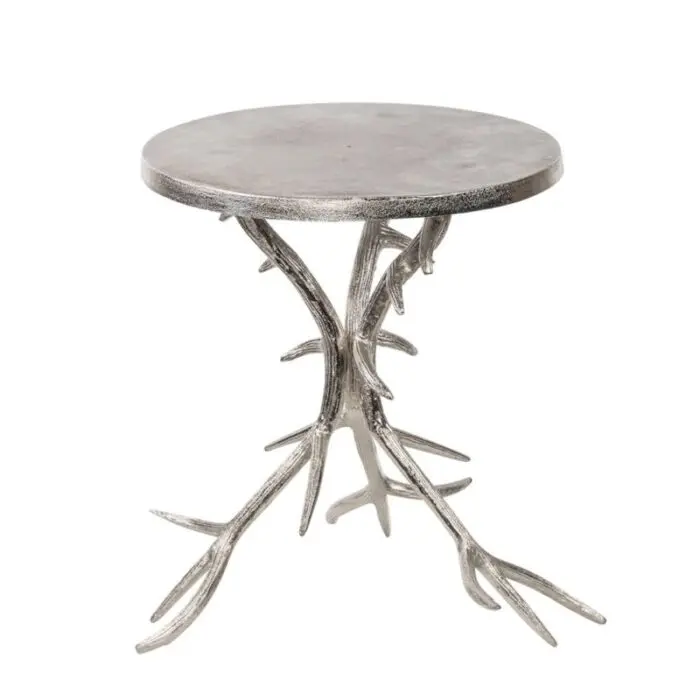 Pöytä Dia sarvilla 40 cm hopea