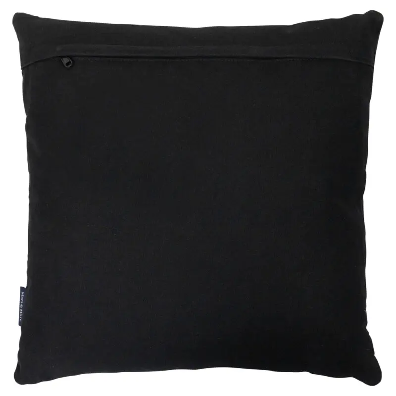 Tyyny sarvet 45x45cm lehmännahka musta - Image 3