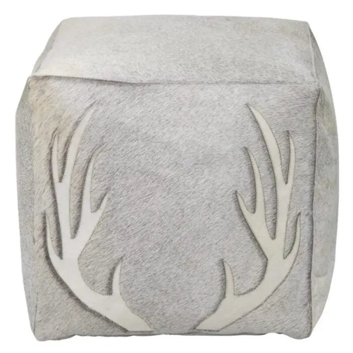 Rahi sarvet kuutio lehmännahka harmaa