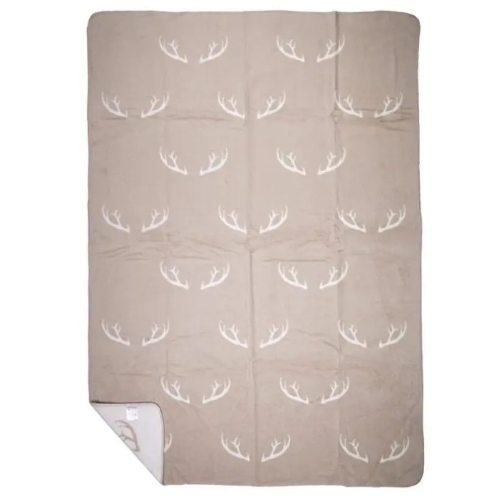 Torkkupeitto sarvet beige XL 150x200cm