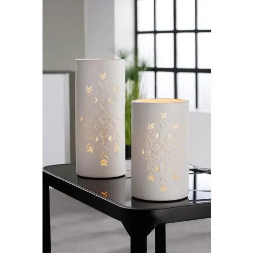 Pöytävalaisin Graphic valkoinen 28,5cm - Image 4