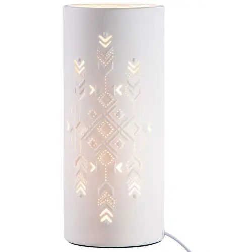 Pöytävalaisin Graphic valkoinen 28,5cm