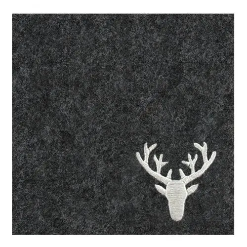 Lasinalunen Peura "huopa" tummanharmaa 10x10 cm neliö