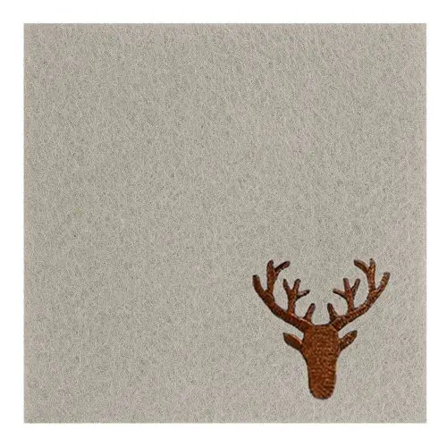 Lasinalunen Peura "huopa" beige 10x10cm neliö