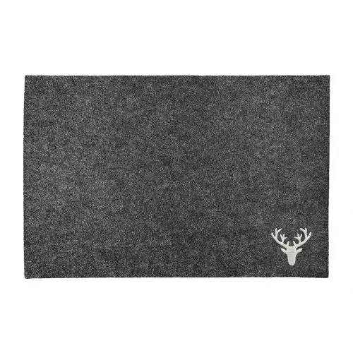 Pöytätabletti Peura "huopa" 30x45cm tummanharmaa