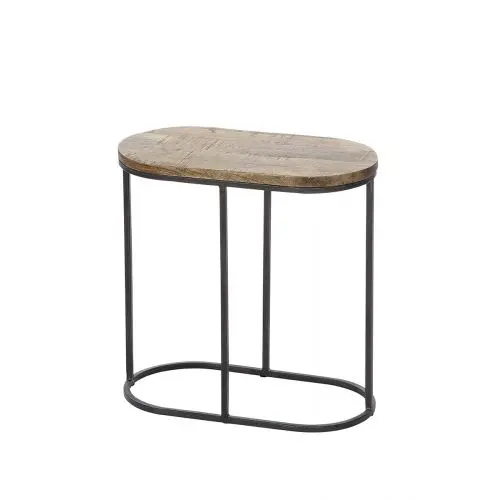 Camara pöytäsetti ovaali 30x60cm Puu/metalli - Image 3