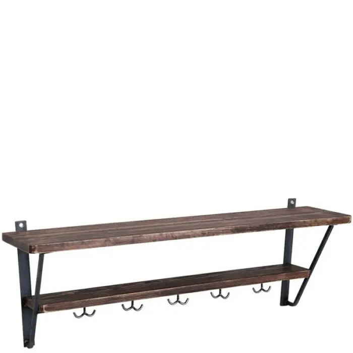 Hattuhylly/naulakko La Cuisine harmaa