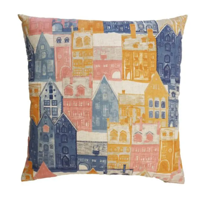 Tyynynpäällinen Kaupunki 45x45 cm multicolor