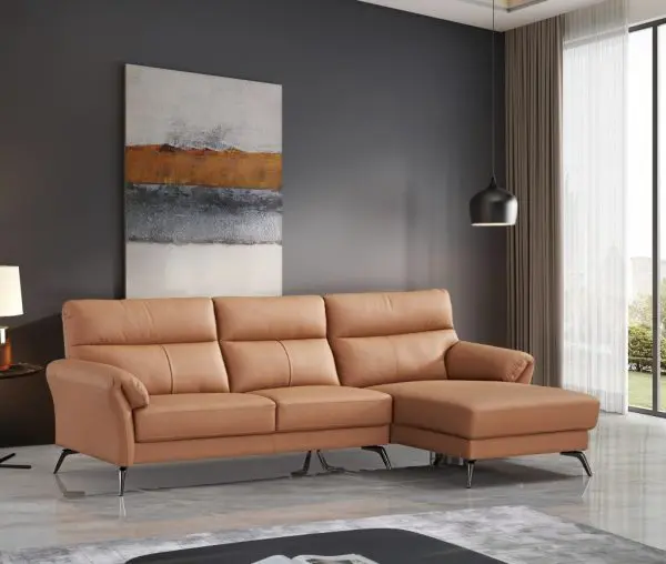 Ivalo kulmadivaanisohva nahka/kn ruskea