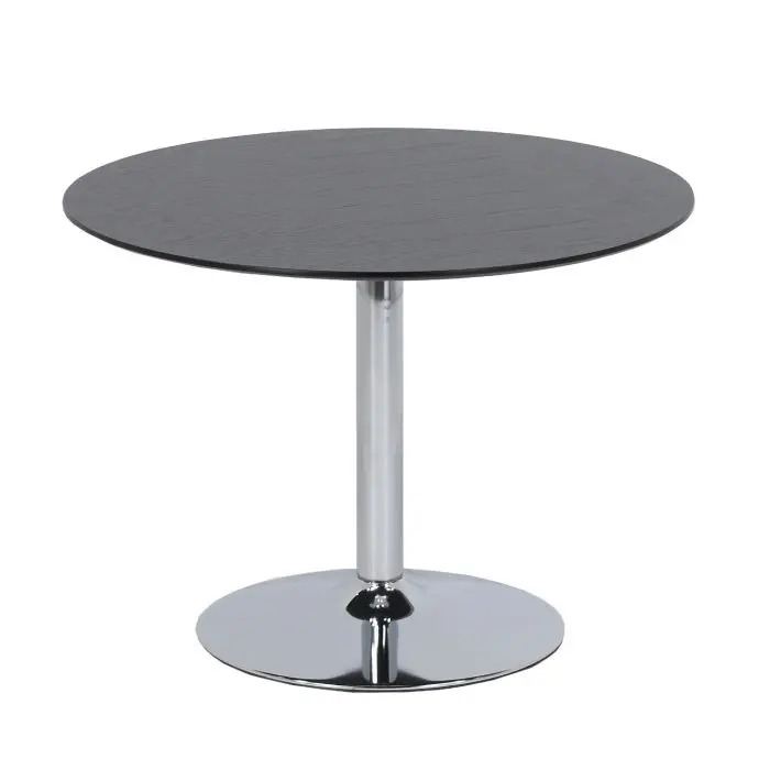 Bari ruokapöytä 100 cm musta/kromi