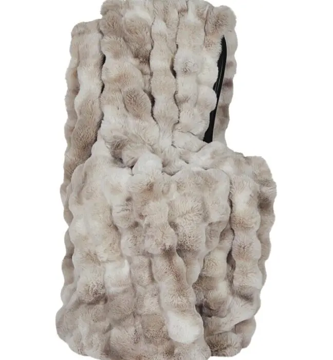 Skinnwille Misty blanket L sand 140x220 cm