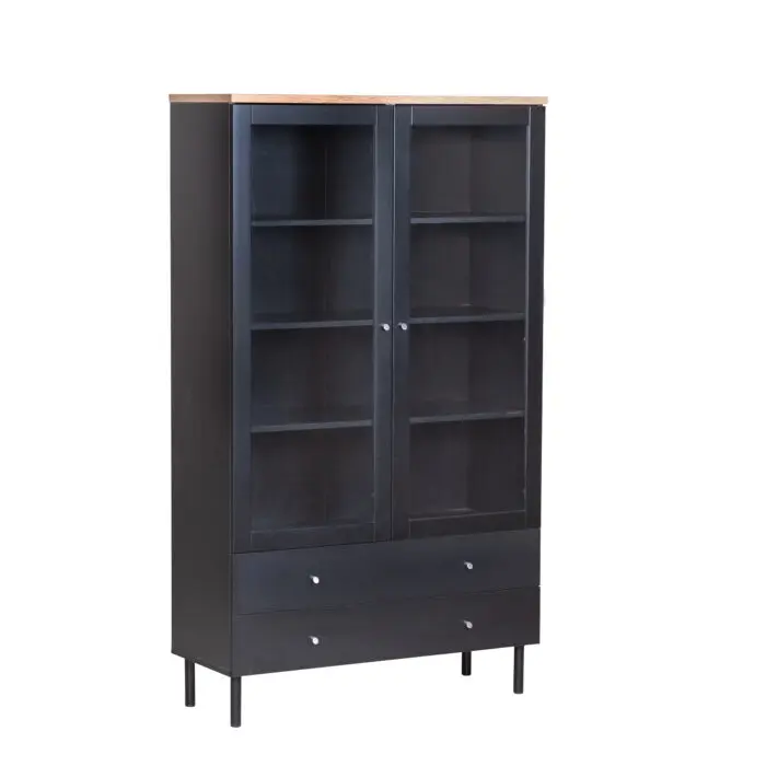 Luna vitriini, musta/tammi