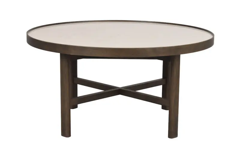 Rowico Marsden sohvapöytä 90cm, ruskea/beige - Image 2