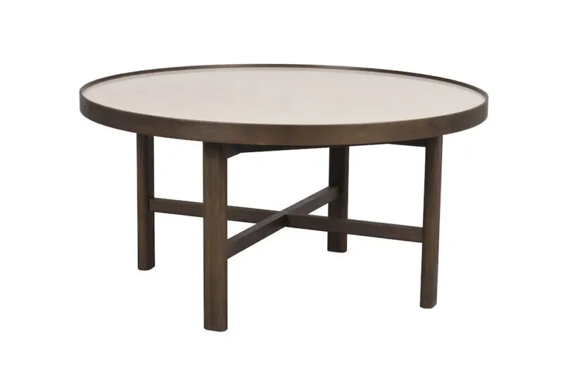 Rowico Marsden sohvapöytä 90cm, ruskea/beige - Image 3