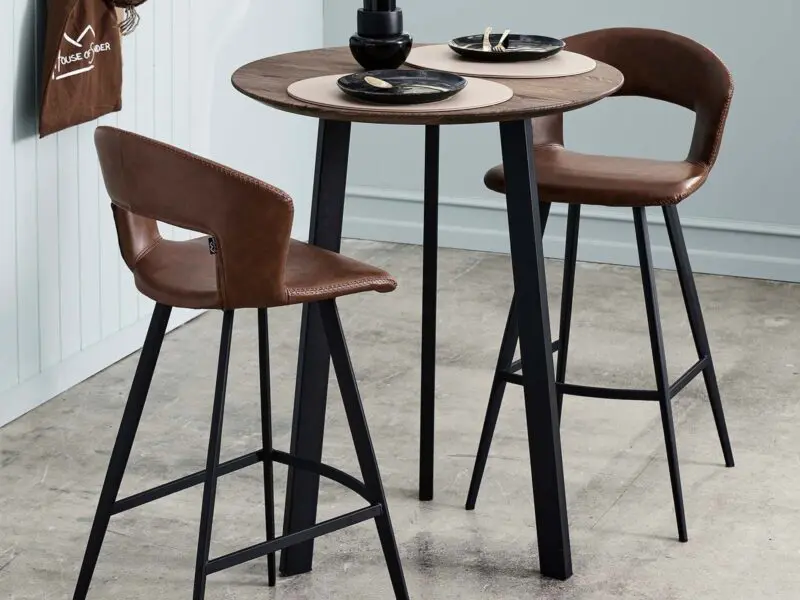 Tora korkea baarijakkara, konjakinruskea - Image 2