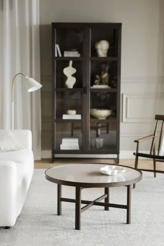 Rowico Marsden sohvapöytä 90cm, ruskea/beige - Image 7