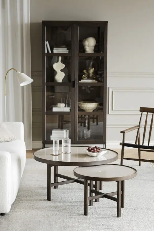 Rowico Marsden sohvapöytä 60 cm, ruskea/ beige - Image 3