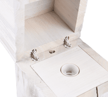 Pöytävalaisin Treasure Puu/valkoinen - Image 4