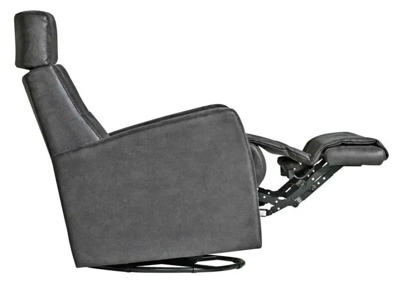 Mango recliner kahvalla musta nahka/kn - Image 8