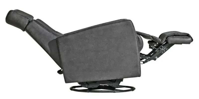 Mango recliner kahvalla musta nahka/kn - Image 10