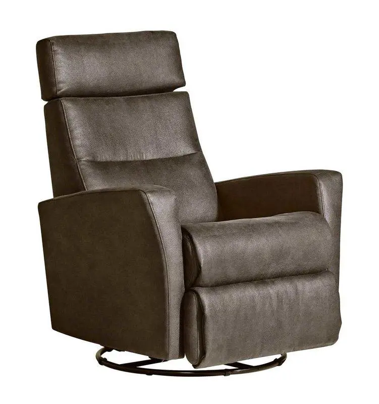 Mango recliner kahvalla musta nahka/kn - Image 7