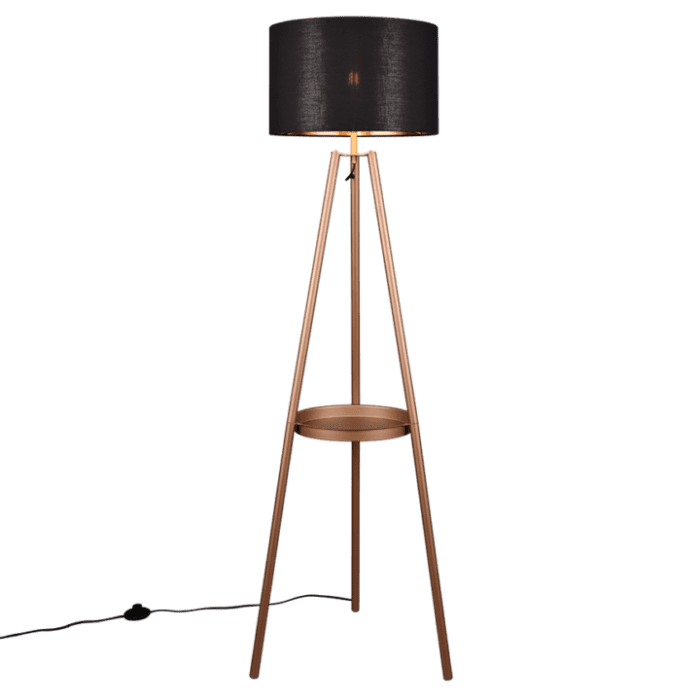 Lattiavalaisin Colette musta/kupari