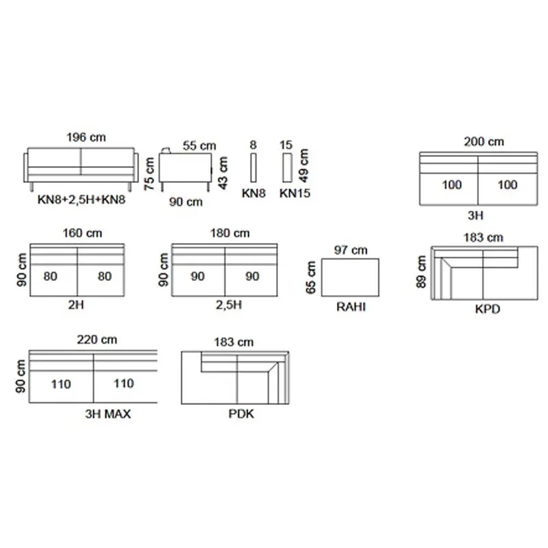 Julia avokulmasohva, eri värejä - Image 4