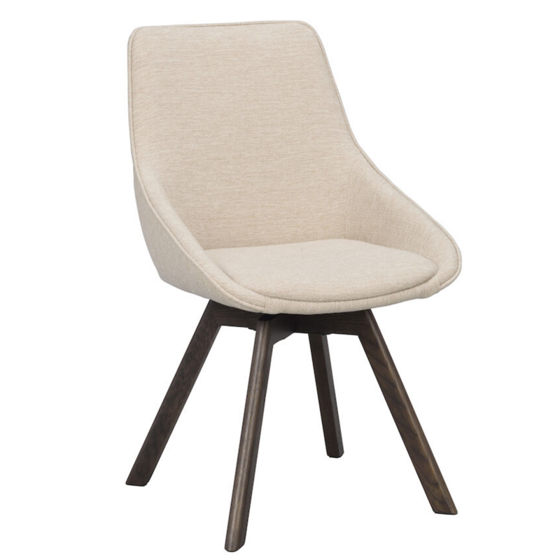 Rowico Alison ruokatuoli vaaleabeige/ ruskeat puujalat