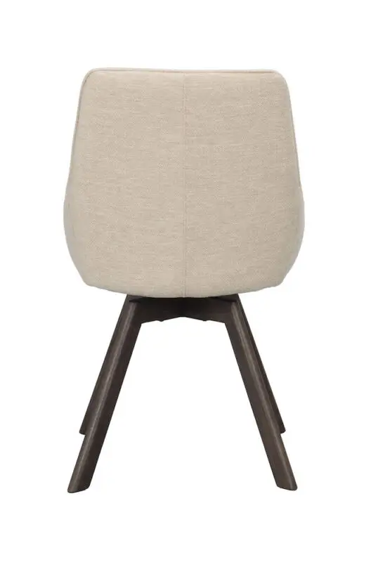 Rowico Alison ruokatuoli vaaleabeige/ ruskeat puujalat - Image 3