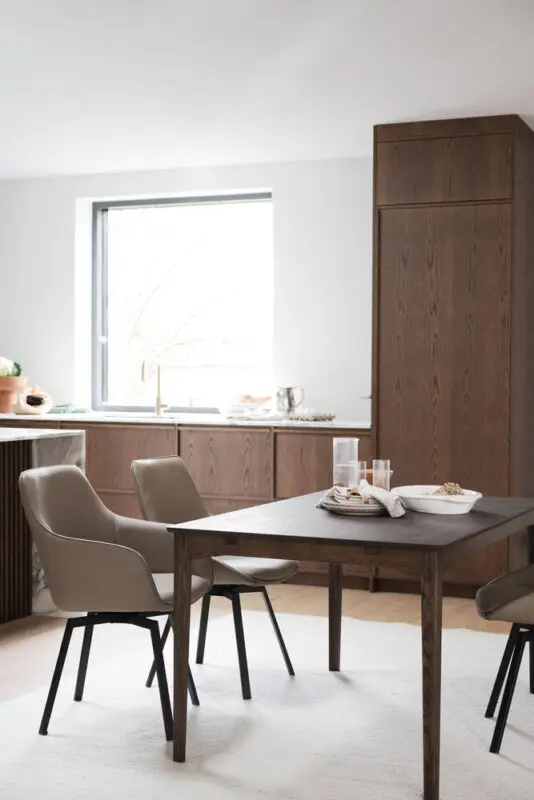 Rowico Markham ruokapöytä 90x140cm, ruskea - Image 10