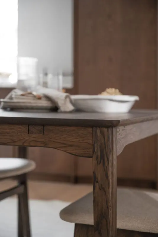 Rowico Markham ruokapöytä 90x140cm, ruskea - Image 5