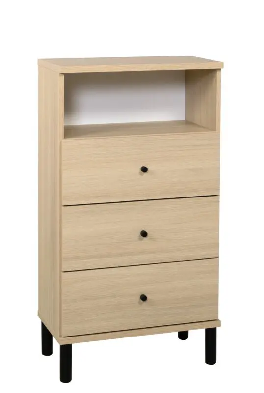 Olki lipasto 3 laatikolla Nro 23